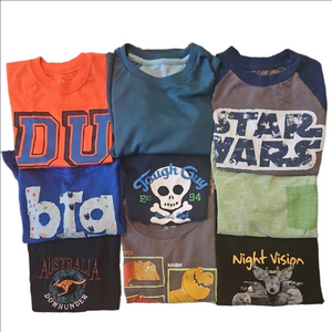 9 Boys T- Shirts.  Size 4-4T